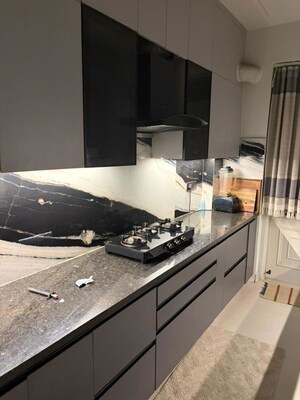 Kitchen in 3 BHK Builder Floor at Unitech Greenwood City Apartment, Sector 45 – for Rent