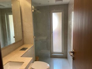 Bathroom in 3 BHK Apartment at Hiranandani Meadows, Manpada – for Rent