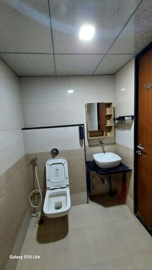 Bathroom in 2 BHK Apartment at Sai Pallacio, Ravet – for Rent