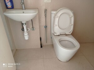 Bathroom in 1 BHK Apartment at Hiranandani Estate Solitaire C, Ghodbunder Road – for Rent
