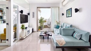 Kitchen in 4 BHK Builder Floor at Green Fields Colony – for Rent
