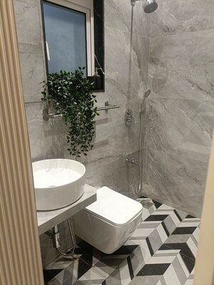 Bathroom in 2 BHK Apartment at Neelam Senroofs, Nahur East – for Sale