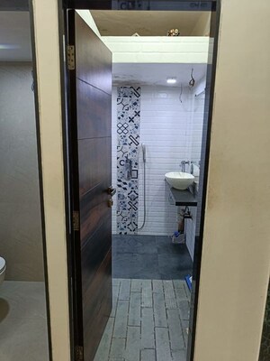 Bathroom in 2.5 BHK Apartment at Ekta Tripolis, Goregaon West – for Rent