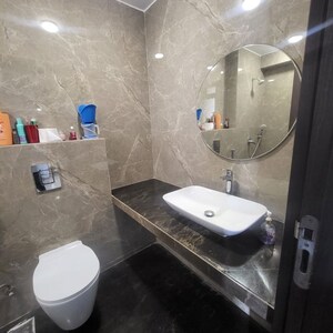 Bathroom in 3 BHK Apartment at Ekta Tripolis, Goregaon West – for Rent
