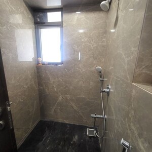Bathroom in 3 BHK Apartment at Ekta Tripolis, Goregaon West – for Rent