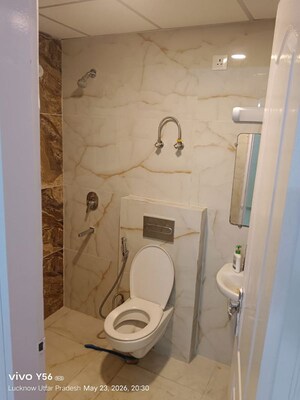 Bathroom in 3 BHK Apartment at Omaxe The Palace, Gomti Nagar – for Rent