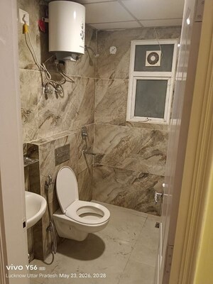 Bathroom in 3 BHK Apartment at Omaxe The Palace, Gomti Nagar – for Rent