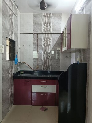 Kitchen in 1 RK Apartment at Parsik Nagar – for Rent