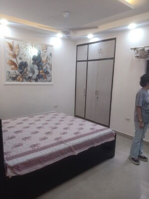 Bedroom in 2 BHK Builder Floor at Vasant Kunj Enclave – for Rent
