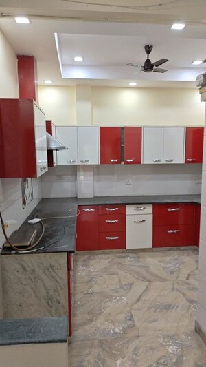 Kitchen in 3 BHK Builder Floor at Rohini Sector 18 – for Rent