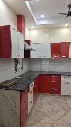 Kitchen in 3 BHK Builder Floor at Rohini Sector 18 – for Rent