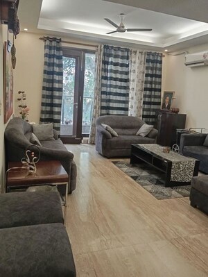 Living Room in 4 BHK Builder Floor at Greater Kailash ii – for Sale