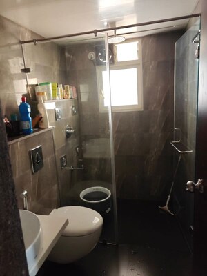 Bathroom in 2 BHK Apartment at Pharande Puneville, Punawale – for Rent