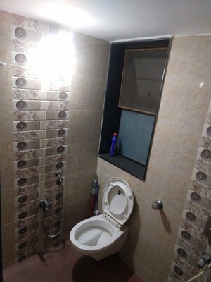Bathroom in 2 BHK Apartment at Sheth Vasant Galaxy, Goregaon West – for Rent