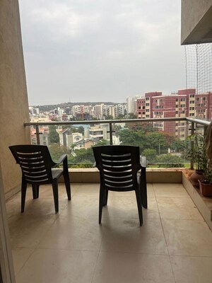 Staircase in 3 BHK Apartment at Aditya Nisarg Palms, Bavdhan – for Rent