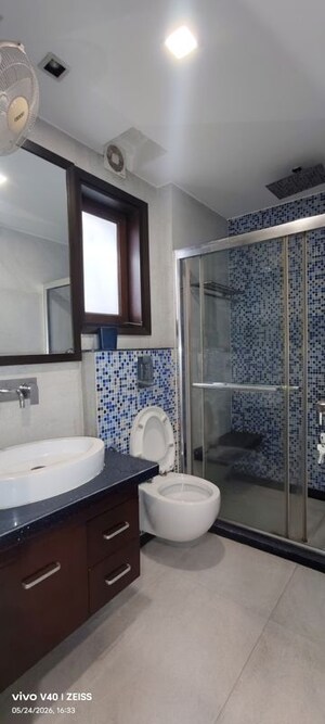 Bathroom in 3 BHK Builder Floor at Uday Park – for Rent