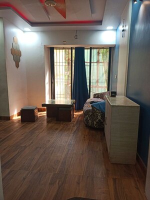 Living Room in 1 BHK Apartment at Krishna Greenland Park Vastu Federation, Ghodbunder Road – for Rent