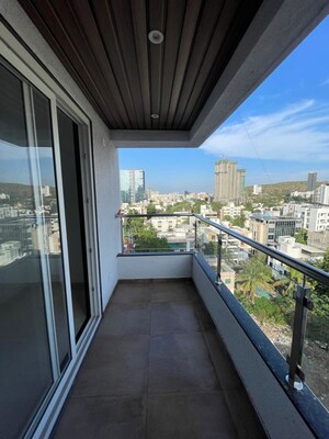 Balcony in 2 BHK Apartment at Northcape Venicia, Baner – for Rent