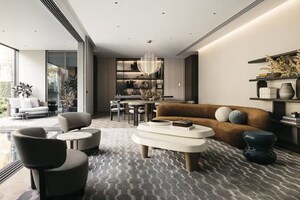 Living Room in 4 BHK Builder Floor at Green Fields Colony – for Rent