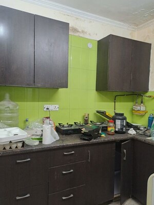 Kitchen in 3 BHK Builder Floor at Green Fields Colony – for Rent