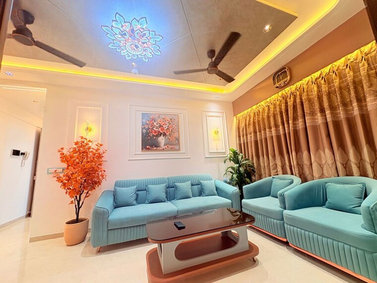 Living Room, piramal-vaikunth 2 Bedroom 708 Sq.Ft. Apartment In Balkum Pada Thane 10397908