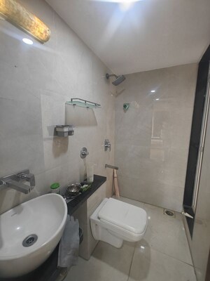 Bathroom in 2 BHK Apartment at Tricity palacio, Seawoods – for Rent