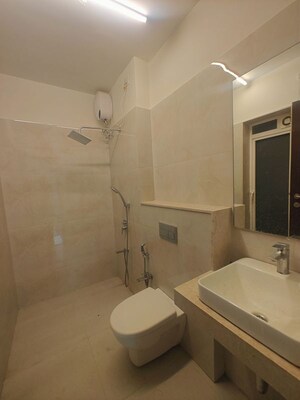 Bathroom in 2.5 BHK Apartment at Seawoods – for Rent