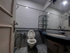 Bathroom in 3 BHK Apartment at Raheja Solitaire, Goregaon West – for Rent