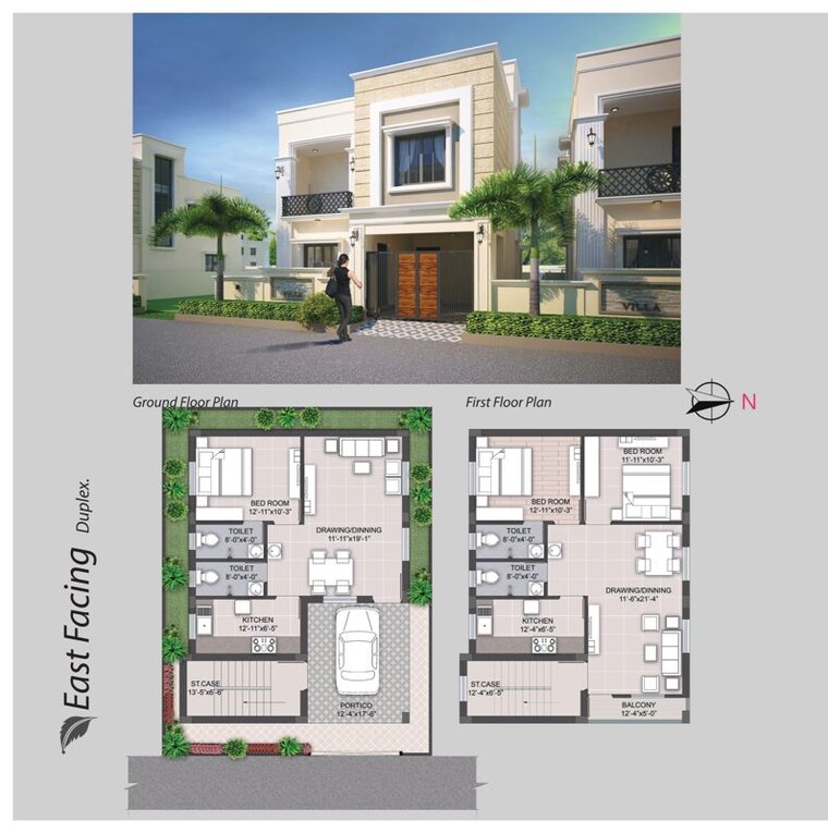 Floor Plan, doordarshan colony 3 Bedroom 2100 Sq.Ft. Villa In Doordarshan Colony Bhubaneswar 10397979