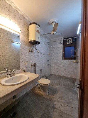 Bathroom in 3 BHK Builder Floor at Greater Kailash ii – for Rent