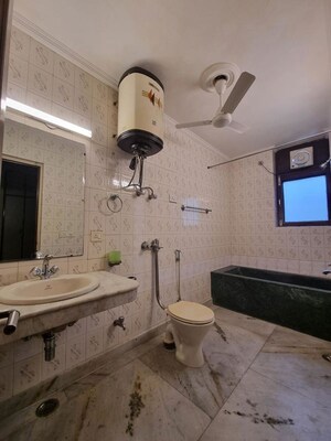 Bathroom in 3 BHK Builder Floor at Greater Kailash ii – for Rent