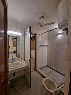 Bathroom in 3 BHK Builder Floor at Greater Kailash ii – for Rent