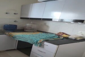 Kitchen in 3 BHK Apartment at Ansal Crown Heights, Sector 80 – for Rent