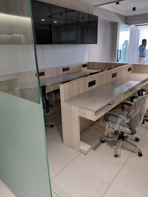 Team Area in  Office Space at Dev Atelier, Prahlad Nagar – for Rent
