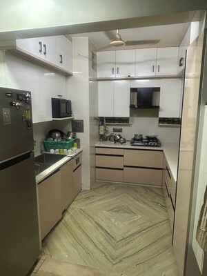 Kitchen in 3 BHK Builder Floor at Ramesh Nagar – for Sale
