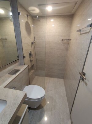 Bathroom in 1 BHK Apartment at Hiranandani Zen Maple, Powai – for Rent