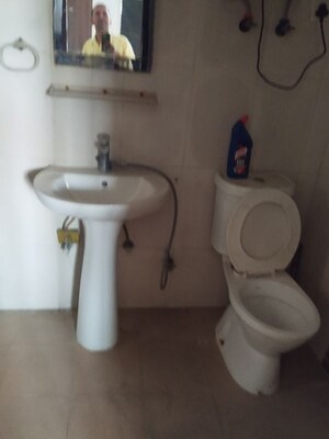Bathroom in 3 BHK Apartment at Supertech Cape Town, Sector 74 – for Rent