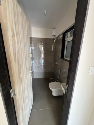 Bathroom in 1 BHK Apartment at Mahaveer Solitaire Edge, Kandivali East – for Rent