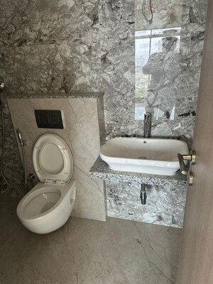 Bathroom in 1 BHK Apartment at Antariksh Ace, Bandra East – for Rent