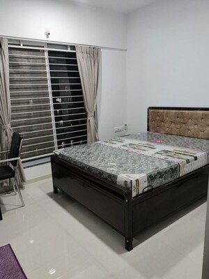 Bedroom in 3 BHK Apartment at Goel Ganga Altus, Kharadi – for Rent