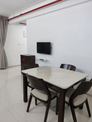 Living Room in 3 BHK Apartment at Goel Ganga Altus, Kharadi – for Rent