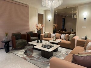 Living Room in 4 BHK Apartment at New Chandigarh – for Sale
