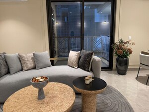 Living Room in 4 BHK Apartment at New Chandigarh – for Sale