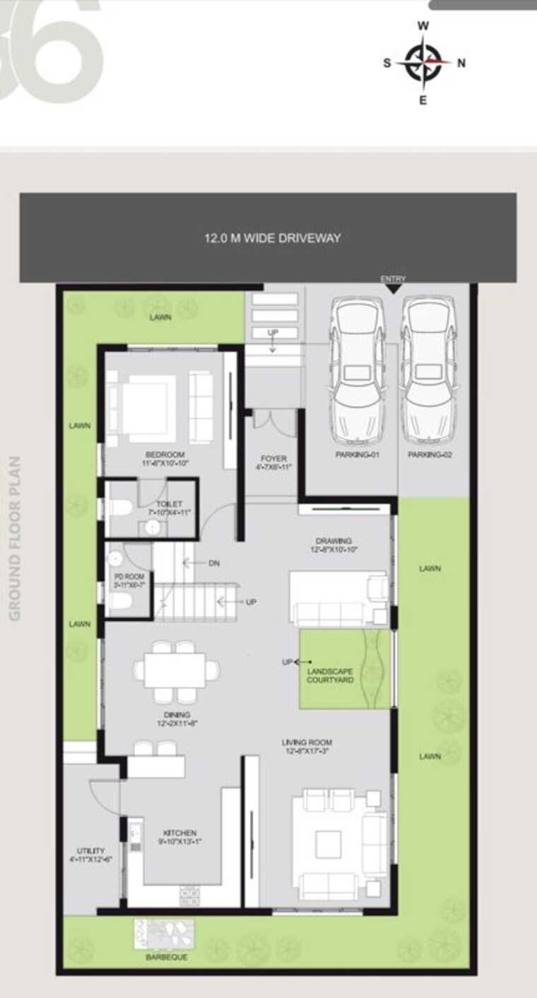 Floor Plan, janapriya-upscale-elysium 4 Bedroom 3217 Sq.Ft. Villa In Batasingaram Hyderabad 10399288