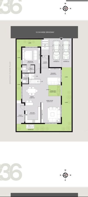 Floor Plan in 4 BHK Villa at Janapriya Upscale Elysium, Batasingaram – for Sale