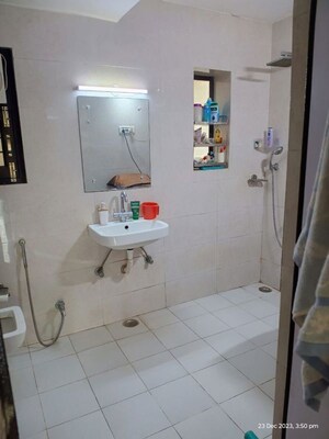 Bathroom in 3 BHK Apartment at Sector 6 Dwarka – for Rent