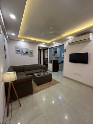 Living Room in 1 BHK Apartment at Saket – for Rent