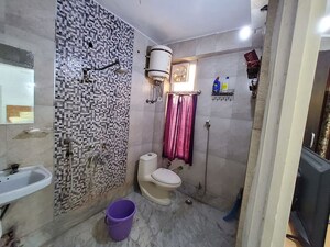 Bathroom in 3 BHK Apartment at Sector 6 Dwarka – for Rent