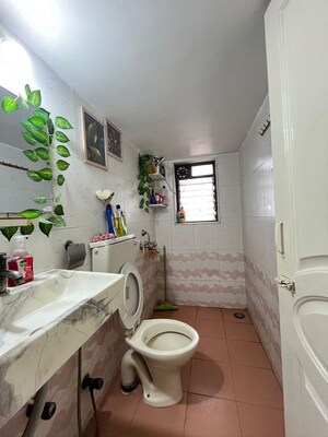 Bathroom in 2.5 BHK Apartment at Runwal Elegante, Andheri West – for Rent