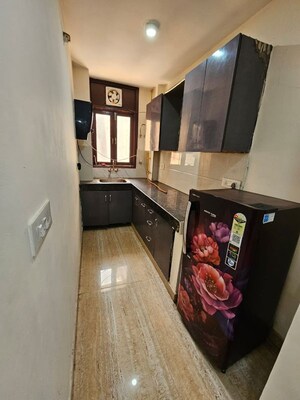 Kitchen in 1 BHK Builder Floor at Palm Residency Chhatarpur, Chattarpur – for Rent